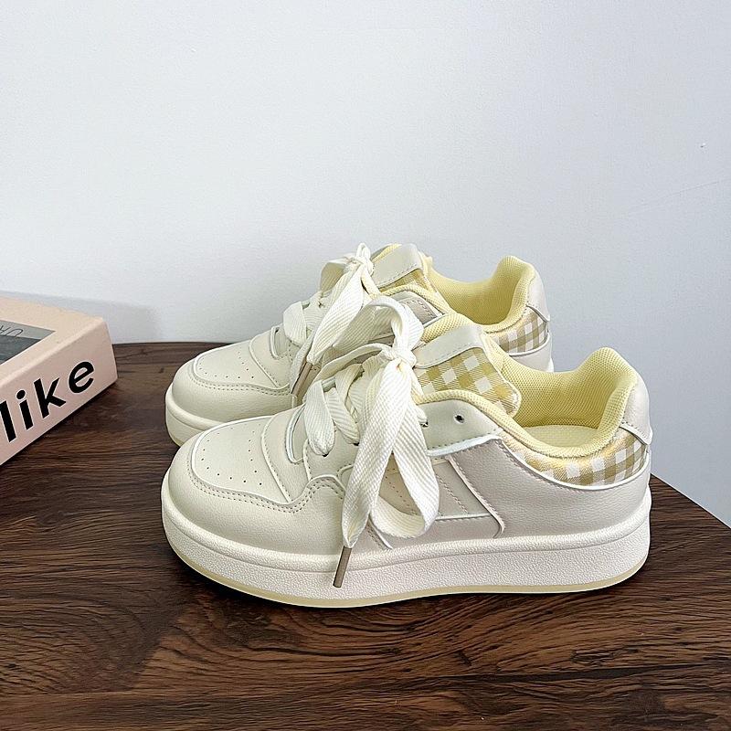 Spring and Summer New Board Shoes Children Ins Trendy Versatile Niche Platform White Shoes Casual Sports Bread Shoes