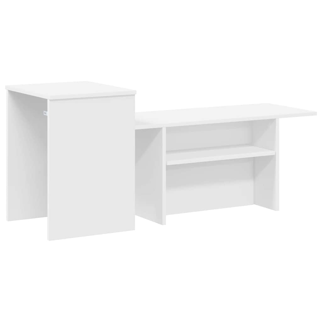 Console Table White 91.5 x 35 x 38.5 cm Particleboard