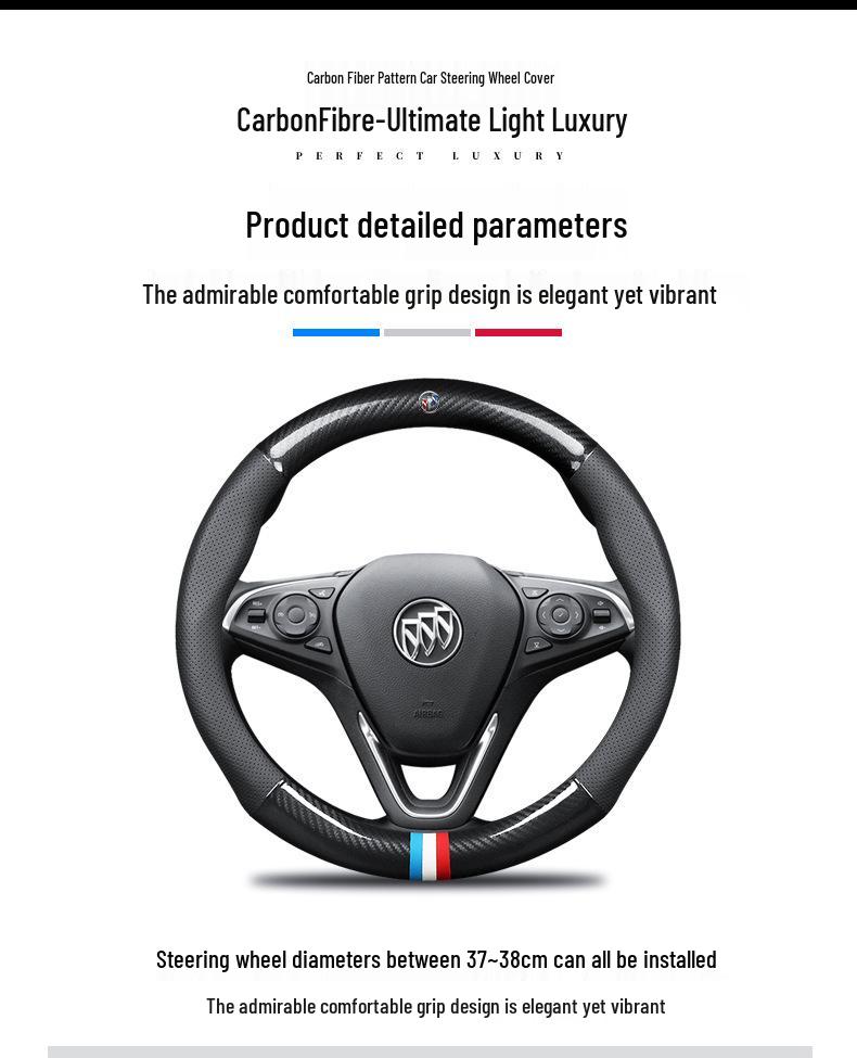 Cartoon Steering Wheel Cover for Buick Regal, Excelle, LaCrosse, Verano, Encore, Envision