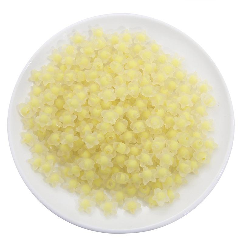 Творческие 80 шт конфетного цвета DIY поделки горячая распродажа для изготовления ювелирных изделий в форме звезды 11 мм разделитель популярные свободные бусины акриловая фурнитура