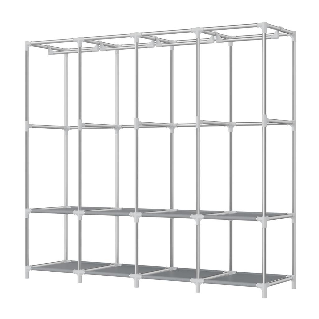 Многослойный нетканый тканевый шкаф с пылезащитным чехлом и каркасом из железных труб