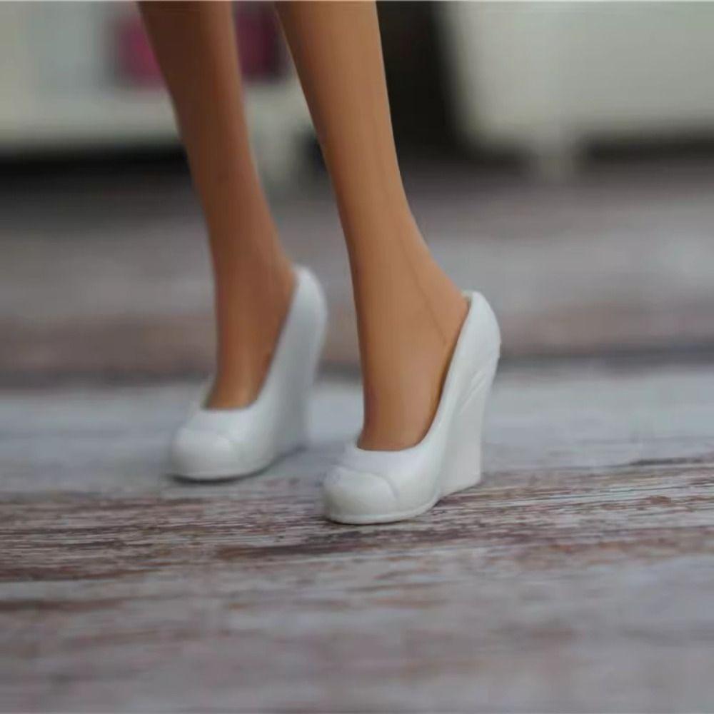 Plastic Female Doll Boots Fashion Dolls Accessories High Quality High Heels Shoes  Doll Accessories