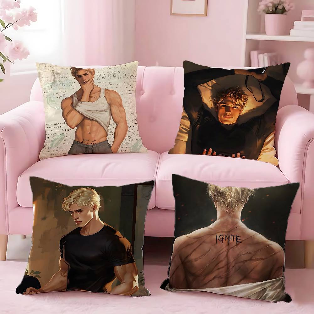 Aaron Warner S-Shatter Me Pillow Case For Sofa Decor Car Office Room Printing Cushion Cover Decorations And Protector