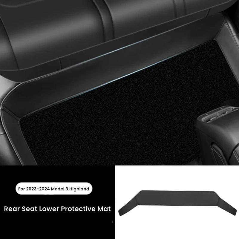 Защитная накладка на нижнюю часть заднего сиденья для Tesla Model Y 2017-2025 Model 3 2025-2025 Кожаная накладка на сиденье с полным охватом Автоаксессуары