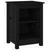 VidaXL Bedside Table Black 40x35x55 Cm Solid Pine Wood 820964
