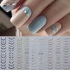 Craft Nail Art Sticker, Embossed Three-Dimensional 5D Advanced Sensory Crystal Diamond French Nail Sticker