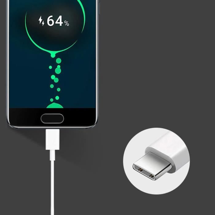 Кабель USB-C - E.F.CONNECTION - 2 метра - Белый - Совместим с Xiaomi 11, 12, 13, 14, 15, Redmi Note 11/12/13/14