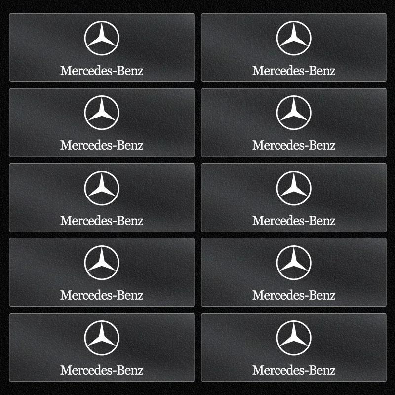 AABDV1 1/2/5/10pcs Car Badges Auto Interior Decor Logo Stickers for Mercedes Benz Maybach W204 W205 W211 W21 C260 E300 W205 W212 AMG