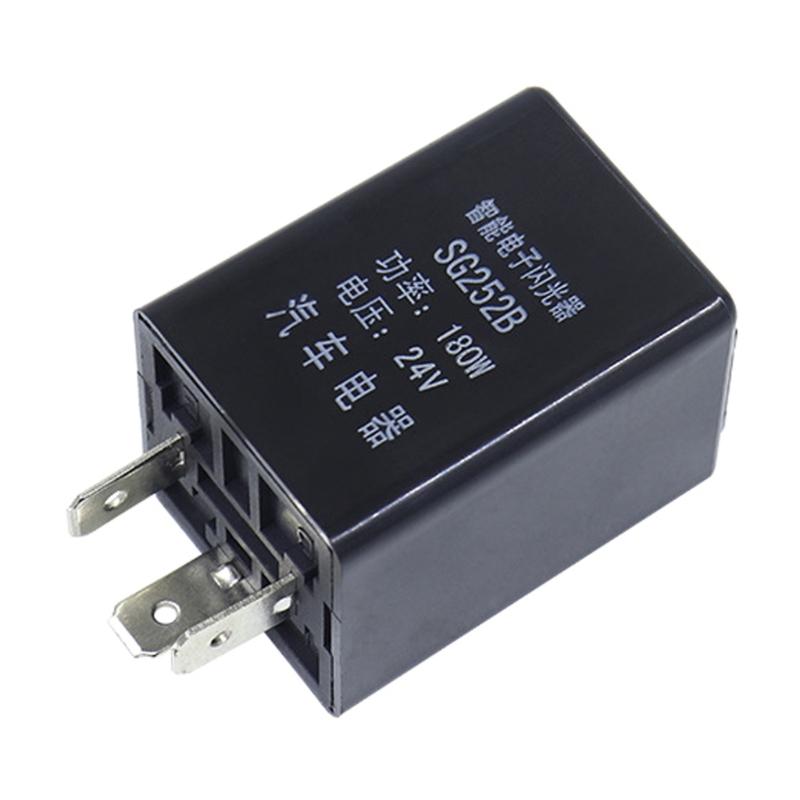 3Pin Electronic LED Flasher Relay Motorcycle Motor Turn Signal Bulb Hyper Flash