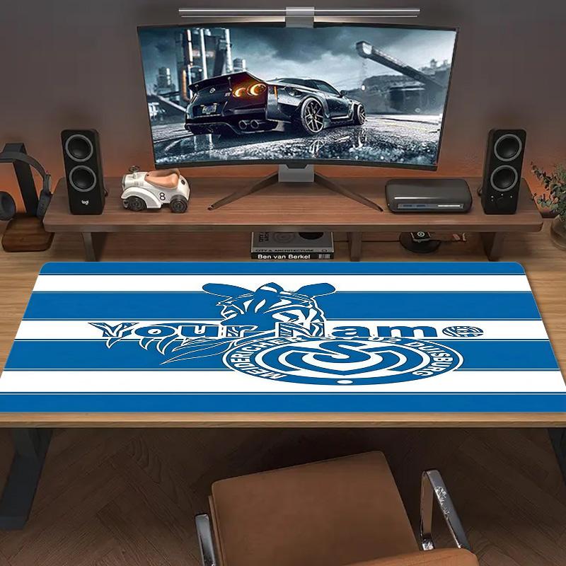 Msv Duisburg Custom Name Large Size Mouse Pad Large Gaming Table Cushion Non-slip Laptop Tablet Big Mousepad XXL Mat Mini PC Playmat With Lock edge