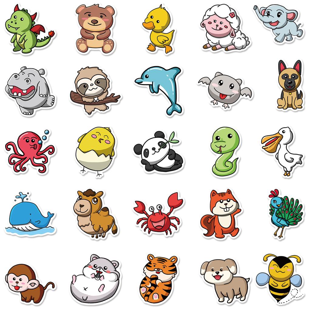 50Pcs New Stickers Cute Stickers Notebook Mobile Phone Stickers