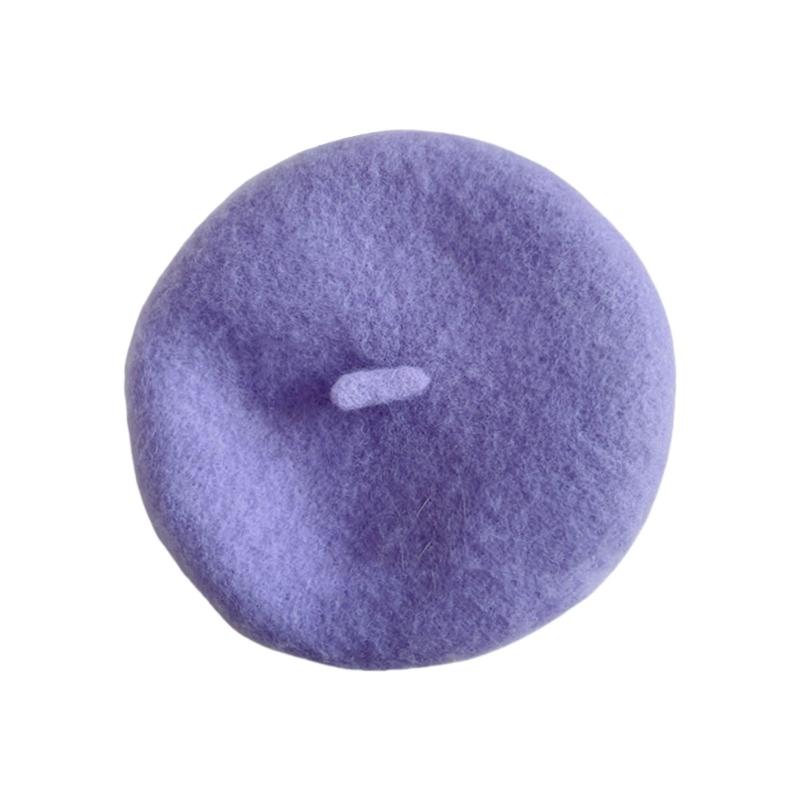 Creative Pet Beret Hat for Cats and Small Dogs Soft Wool Top Caps for Costumes and Holiday Photoshooting Headwears