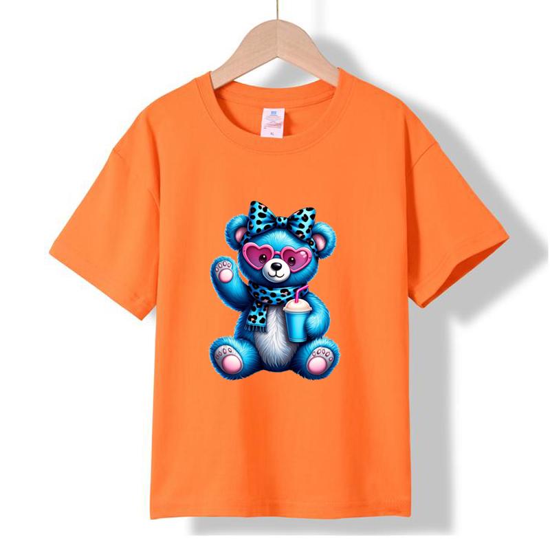 XH19 MINISO 2026 Летняя Новинка Хлопковая Футболка с Круглым Вырезом и Принтом для Детей от 1 до 16 Лет, Мальчиков и Девочек