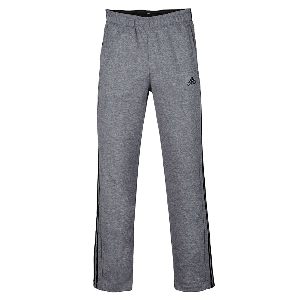 Adidas Basic Series Logo Comfortable Fashion Striped Knitted Training Pants Men Pants Dark-Gray S17859