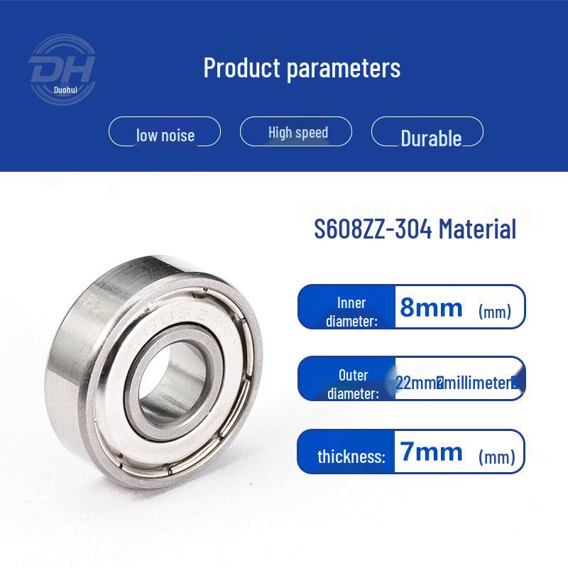 Подшипники из нержавеющей стали S6000, S6001, S6002, S603, S604 - Материал 304