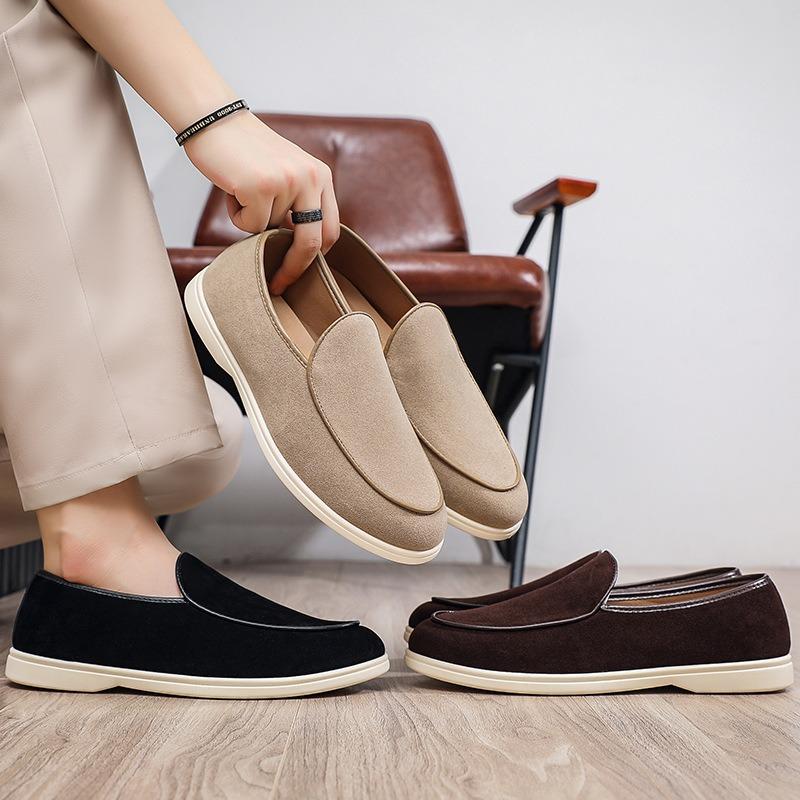 Мужская обувь большого размера повседневная одинарная обувь закрывает ноги мягкая подошва плоская подошва мужская ленивая на один педаль закрывает ноги мужские кеды
