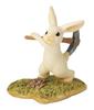 Matsuno Hobby Cute Rabbit Figurine, Animal Mascot, Gardening Figurine, Plowing, H5 X W5 X D4cm (Gardening & Interior Decor Series) GM-4327