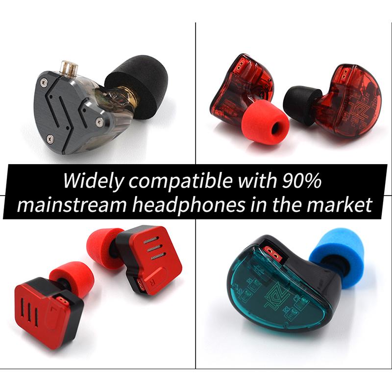 KZ Noise Isolating Comfortable Memory Foam Ear Tips Upgrade Enhance Bass Ear Pads Earbuds for KZ EDXPRO ZAX ZSX ED9PRO ZS10PRO