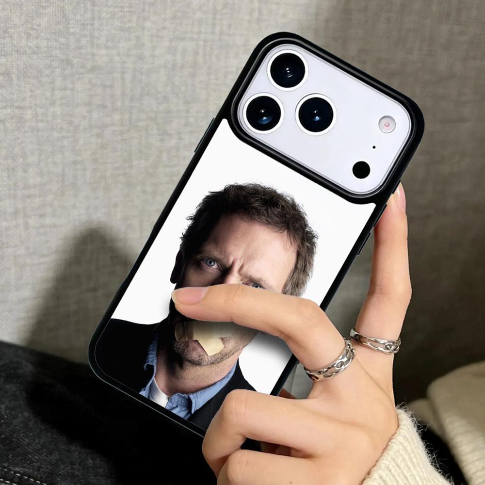 Чехол Case для iPhone 17 Air 16 Pro Max 15 Plus 11 13 Mini 14 12 Задняя крышка телефона Доктор Хаус Хью Лори Таблетки мягкий