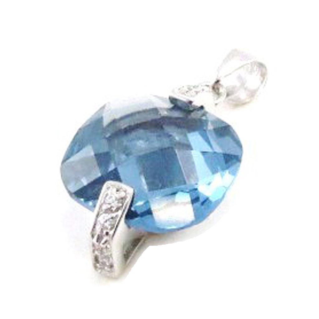 Les Trésors De Lily [G1072] - Серебряный кулон «Sissi» Aqua Marine