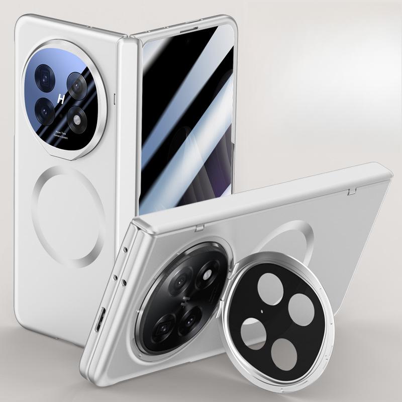 Suitable for Oppofindn5 Phone Case Film, Integrated Magnetic Matte N5 Lens Bracket, Fully Wrapped Spring Hinge, Business