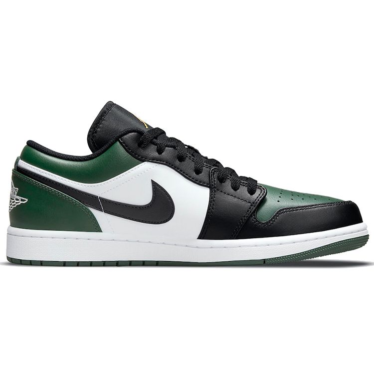 Air Jordan 1 Low Green Toe Men Sneakers Noble-Green Pollen White 553558-371