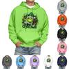Men's Print Hooded Sweatshirt Long-Sleeve Casual Pullover Hoodie Hooded Sweatshirt
