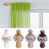 1Pcs Hardware Accessory Curtain Rod Decorative Head Drape Rod End Cap Cover Roman Rod Sealing Plug
