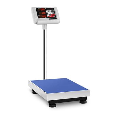Платформенные складские весы 40x50 см, блок питания, батарея, 150 кг, 10 г