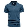 Summer New Collar European and American Sport Men's Polo Shirt Casual Men's Solid Color Short Sleeved T-shirt