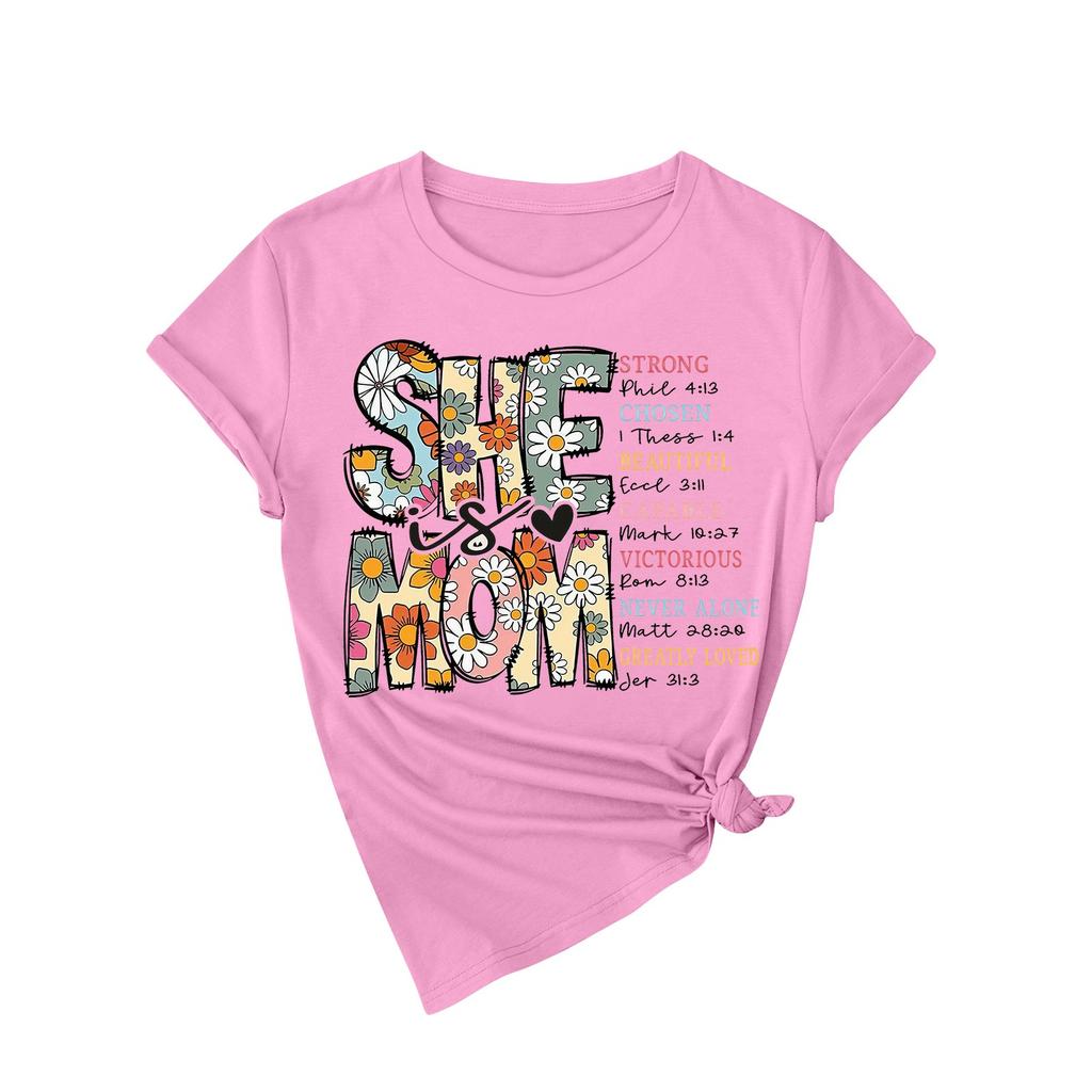 Футболка свободного покроя унисекс с круглым вырезом и принтом