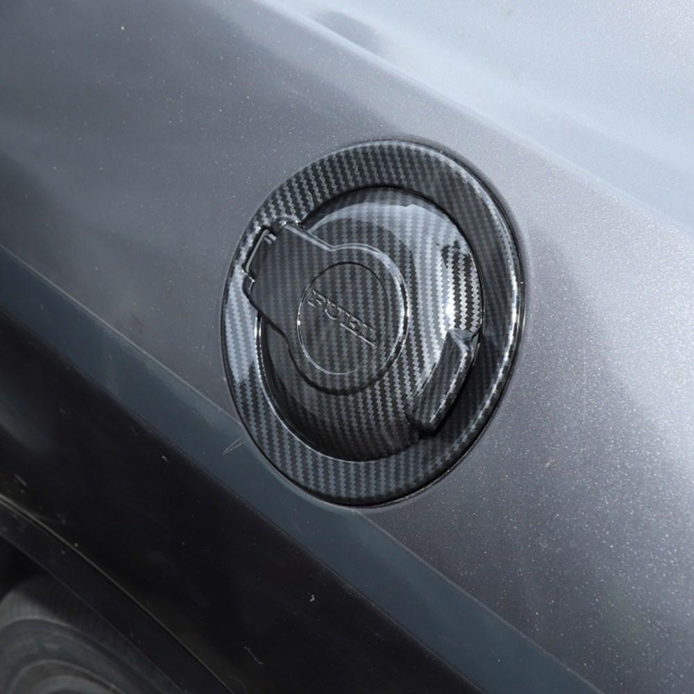 ABS Carbon Fiber Fuel Tank Cover Door Gas Filler Cap Fit For Challenger 2009+