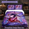 Personalized 3Pcs Bedding SetMiraculous Ladybug Custom Text Duvet Cover Pillowcase Set Bedroom Gift