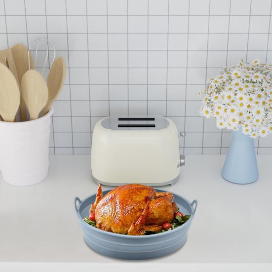 Силиконовый противень для фритюрницы, многоразовый противень для выпечки, антипригарные вкладыши для корзин, термостойкие аксессуары для духовки для здоровой готовки