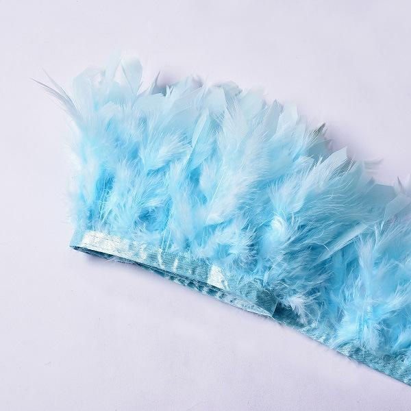 High-Quality Turkey Feather Edging, Colored Feathers, Fire Feather Edging For Weddings