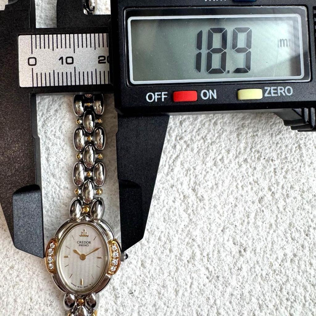 Used [New battery/accessories] SEIKO Credor 18KT ladies watch