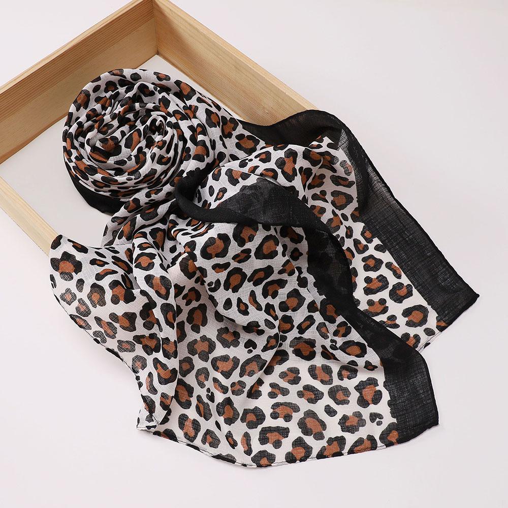 Malaysia Indonesia Leopard Print Headscarf, Women's Fashion Headscarf
