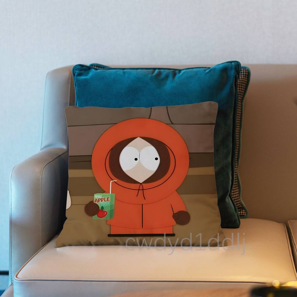 Kenny SSouth Park Pillow Case Short Plush Sofa Decorative Gift Home Doublesided Printing Cushio