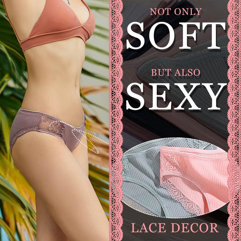 Хлопковое нижнее белье для женщин, сексуальные кружевные трусики-бикини с низкой посадкой, мягкие эластичные женские дерзкие хипстерские трусики
