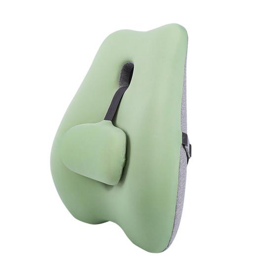 Подушка для спинки стула с эффектом памяти, подушка для поясничной поддержки с регулируемым ползунком, эргономичная поддержка спины для офисных работников, водителей автомобилей, геймеров