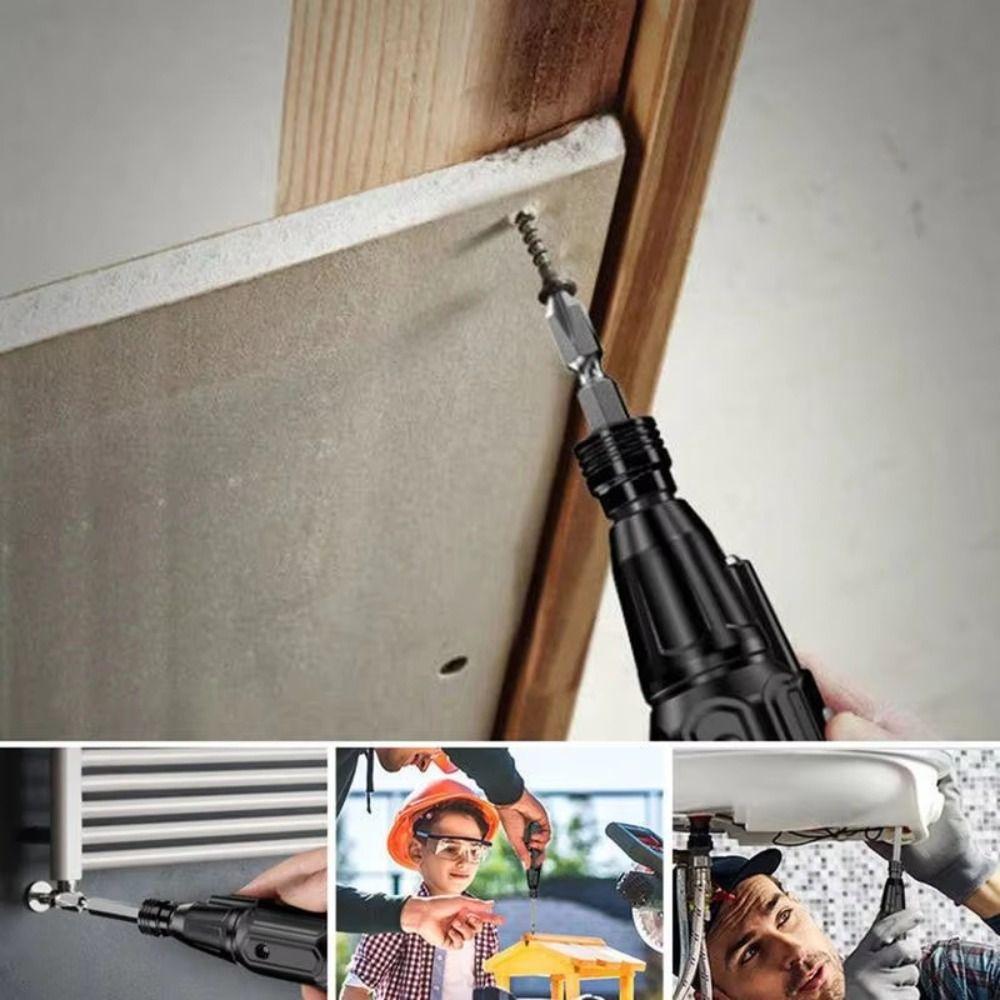 Anti-Slip Handle Cordless Screwdriver LED Lights Power Screw Driver  Household Use