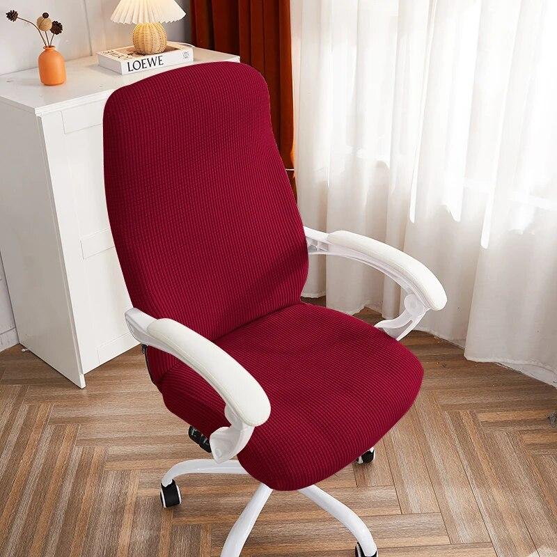 1PC Polar Fleece Office Chair Cover Spandex Computer Chair Covers Elastic Armchair Slipcover for Living Room Study Gaming Chair
