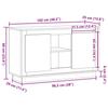 VidaXL Buffet Old Wood 102x35x60 Cm Engineered Wood 857137