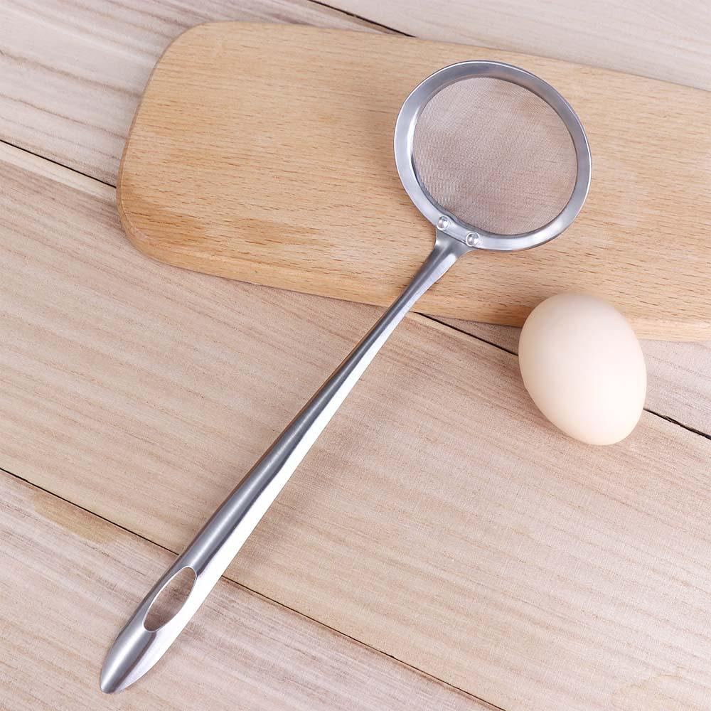 Fine Mesh Cooking Tool Baking Sifting Kitchen Oil Skimmer Colander Strainer Filter Spoon