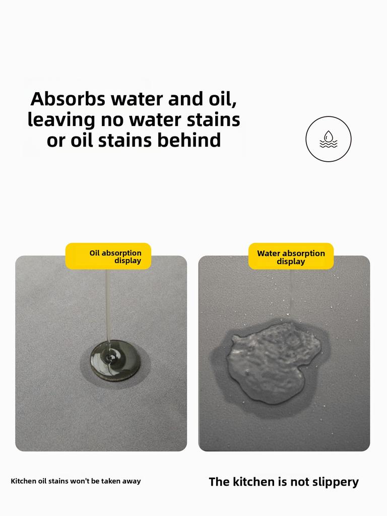 Kitchen Floor Mat - Anti-oil, Washable, Non-wearing Carpet Pad. Home Use. Absorbs Water and Oil. Resistant To Dirt. New Style.