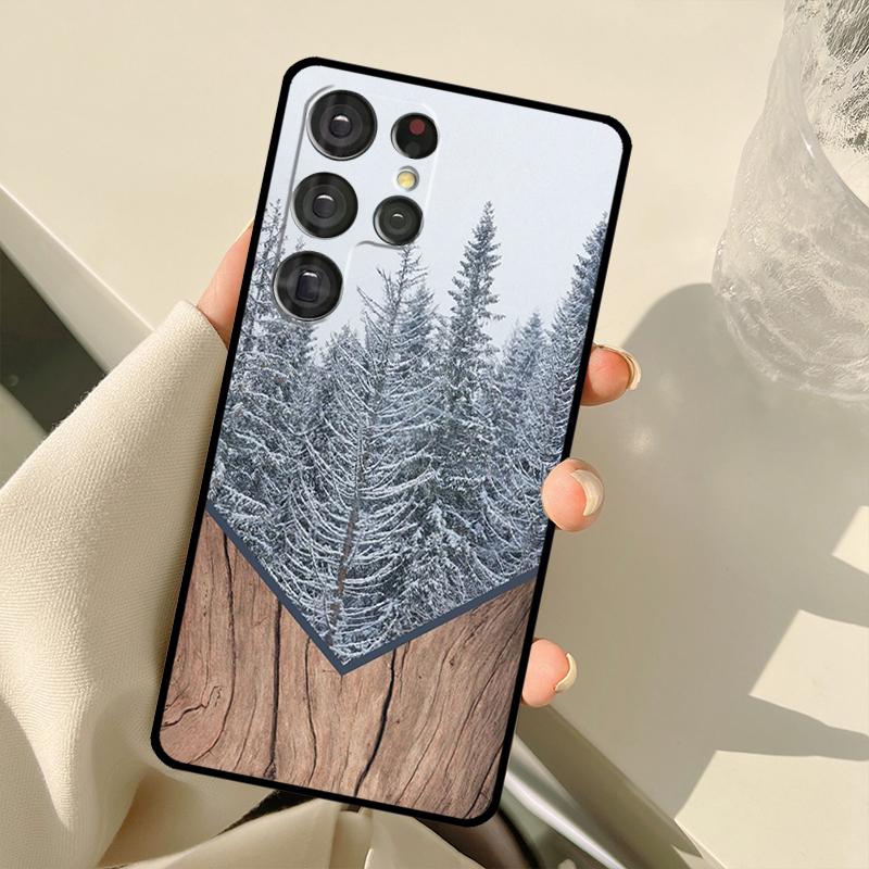 Лесная Геометрия Дерево Природа Чехол Для Samsung Galaxy S24 Ultra S21 S22 S23 S25 Ultra S9 S10 Plus S20 FE S25 FE Задняя Крышка