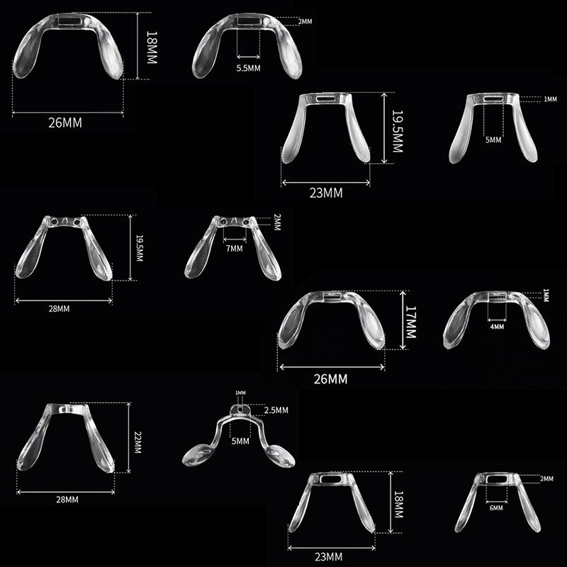 Single-Hole Snap-In One-Piece Nose Pad Saddle Eight-Shaped U-Shaped Nose Pad Nose Clip Nose Bridge Glasses Accessories