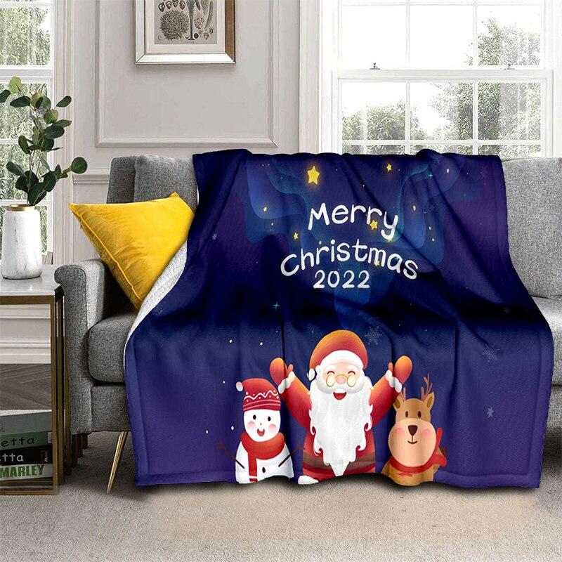 Рождественский подарок, мягкий плюшевый диван-кровать, одеяла для пикника с героями мультфильмов, современное фланелевое одеяло Gedruckt Bettdecke Geschenk