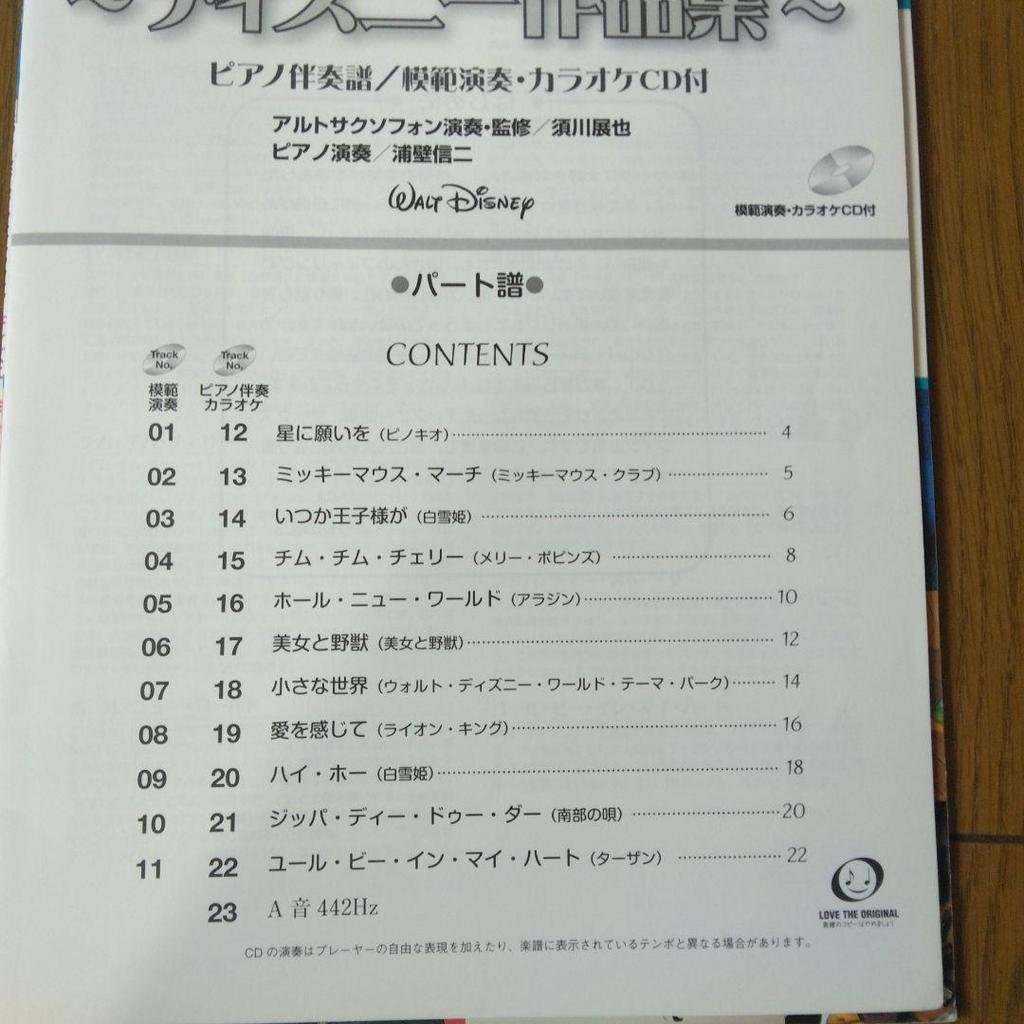 [Б/У] Приятная коллекция альт-саксофонных пьес Диснея, ноты и CD в комплекте