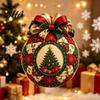 Lightweight Acrylic Decor for Festivals 2D Flat Christmas Hanging Ornaments, Decorative Holiday Tree Decorations Clear Picture Xmas Ornaments